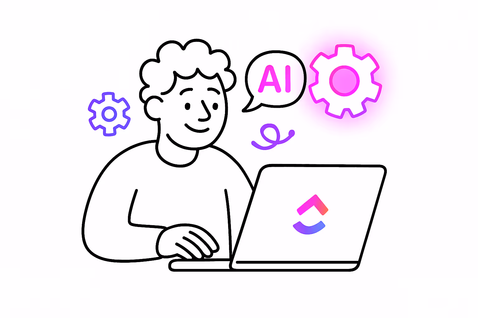 ClickUp Brain AI features for automated project management and content generation