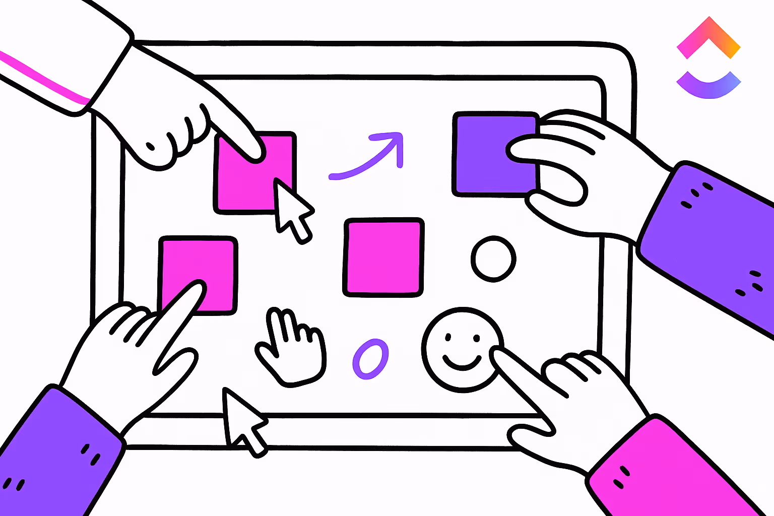 ClickUp Whiteboards 3.0 for visual brainstorming and team collaboration