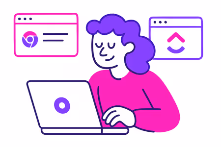 Save to ClickUp Chrome browser extension for quick task creation from any webpage
